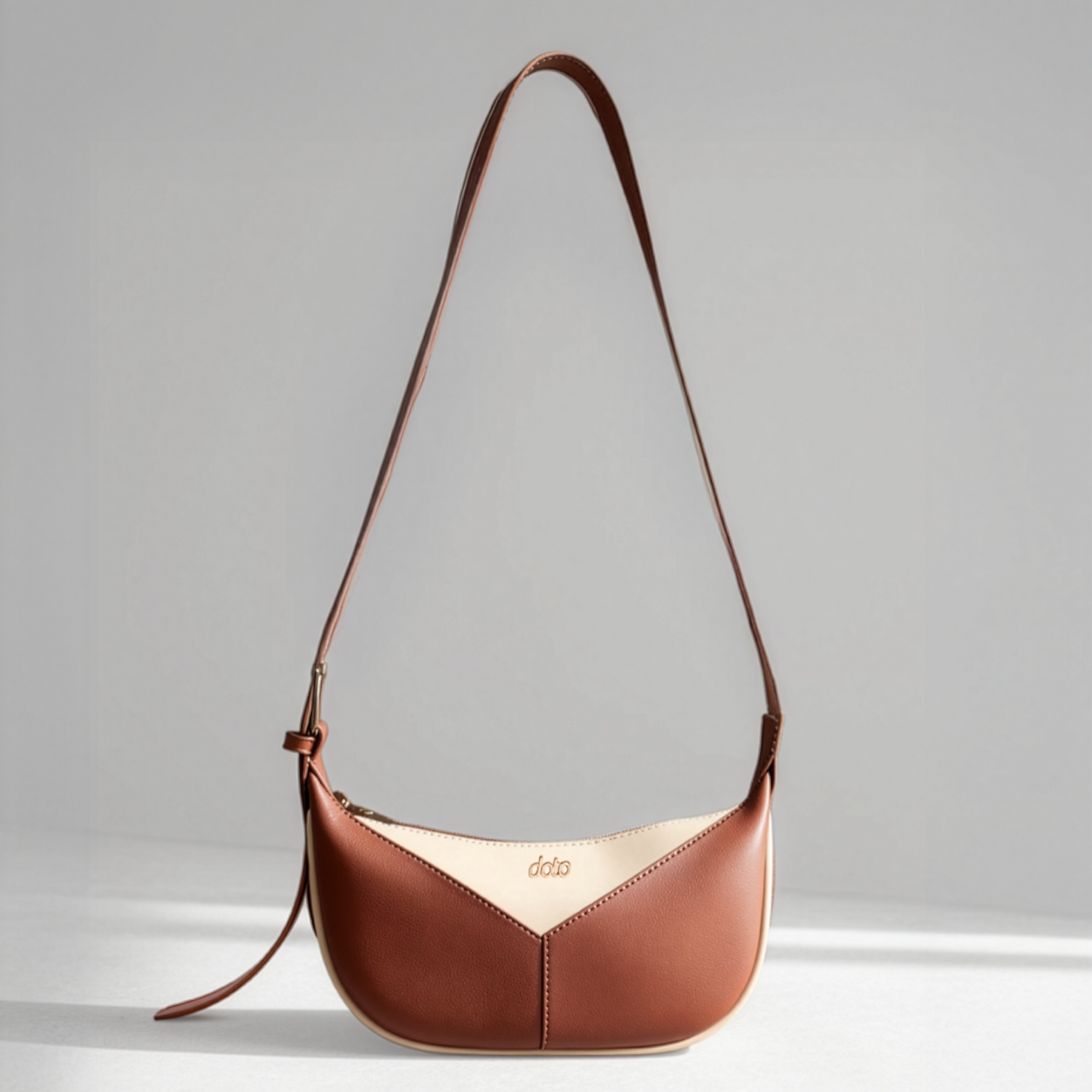 ENSO CROSSBODY BAG (Beige & Tan)