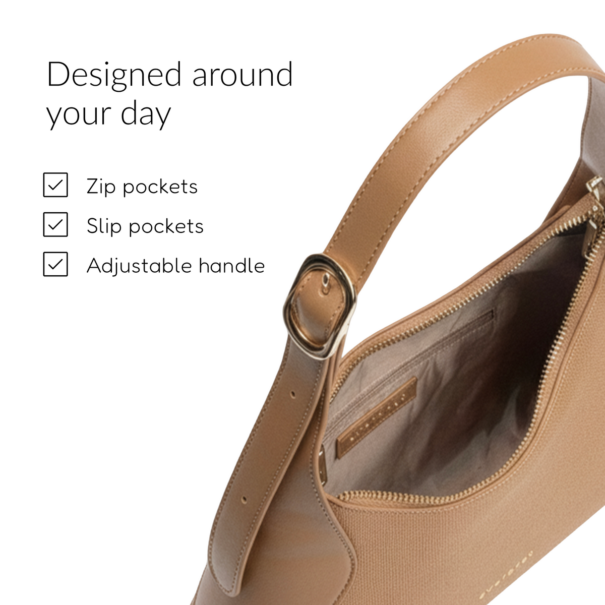 Lou Shoulder Bag - Beige – Beige