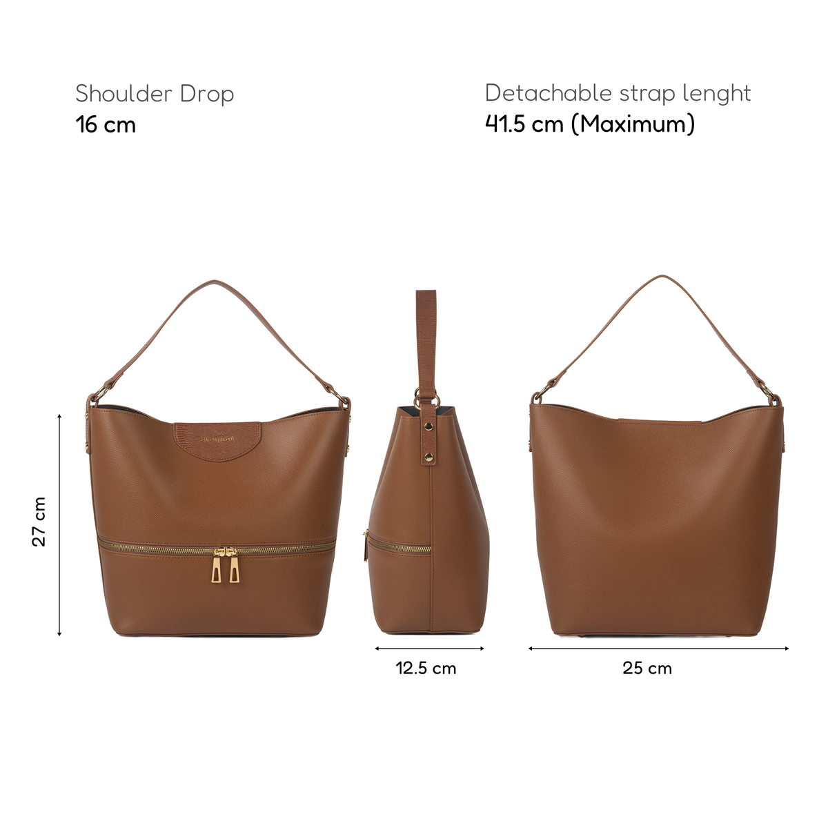 Ophelia Handbag – Brown