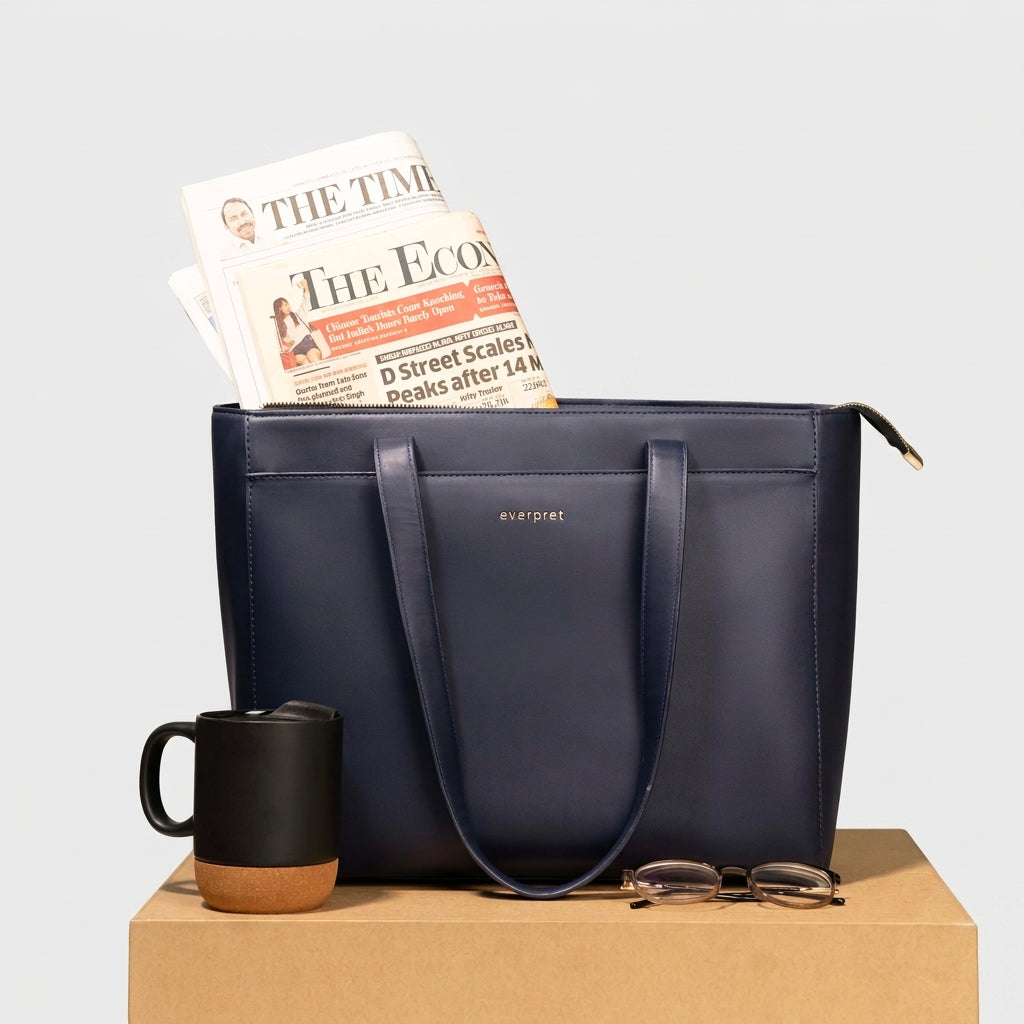 Work Tote - Navy Blue -14"Inch