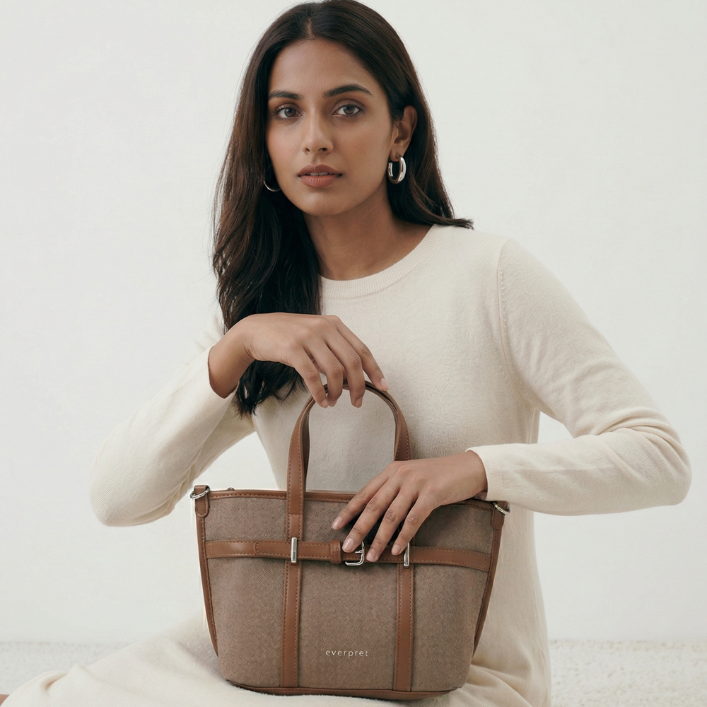 Celeste Satchel Bag - Brown