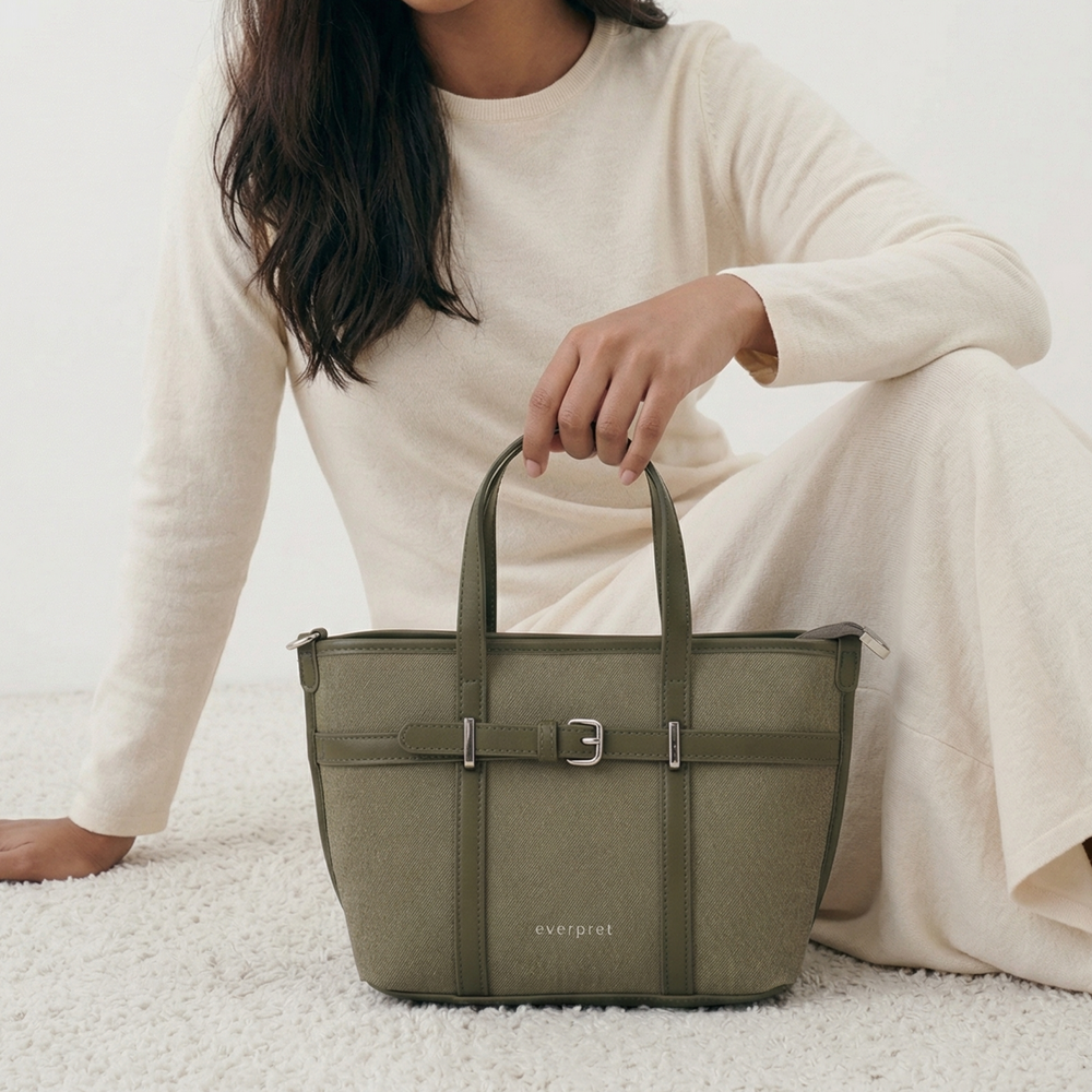 Celeste Satchel Bag - Olive