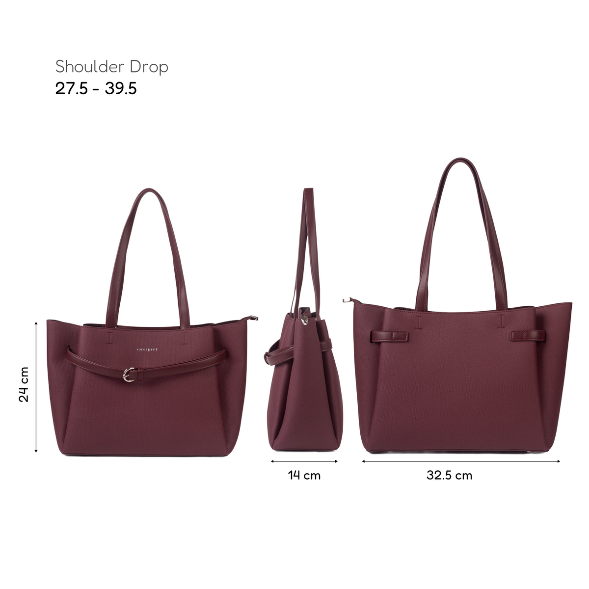 Juliette Tote Bag – Maroon