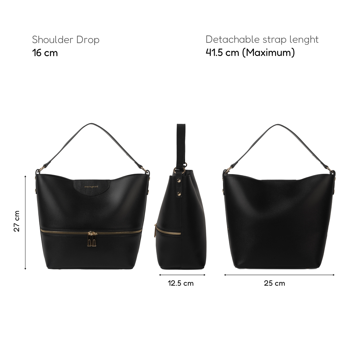 Ophelia Handbag – Black