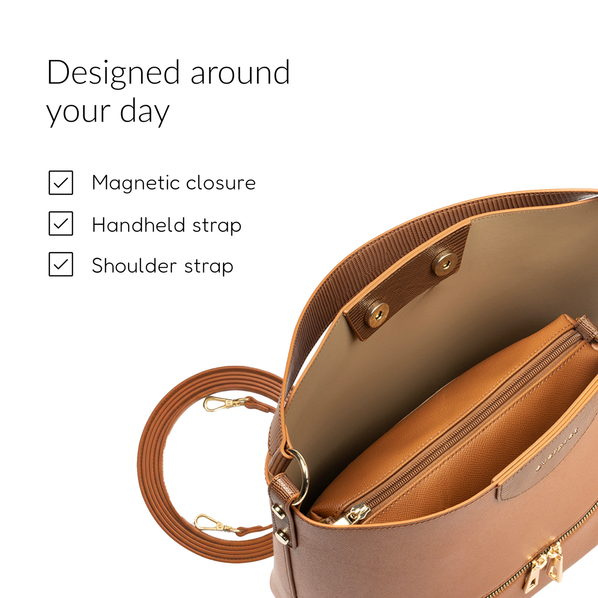 Ophelia Handbag – Tan